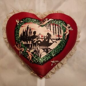 Vintage Heart Boudoir Pillow